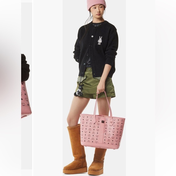 MCM Soft Pink Medium Liz Shopper - Picture 5 of 15